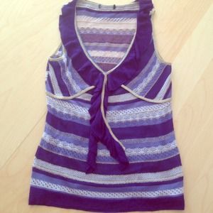 💕SOLD💕Super cute LF woven purple/gold top