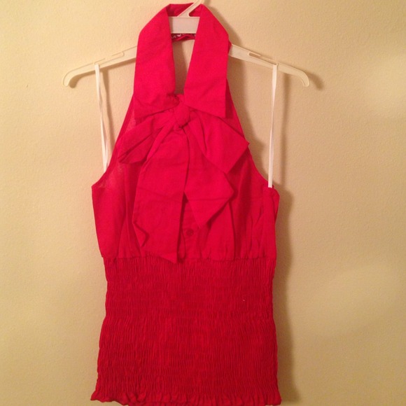 Red bow top