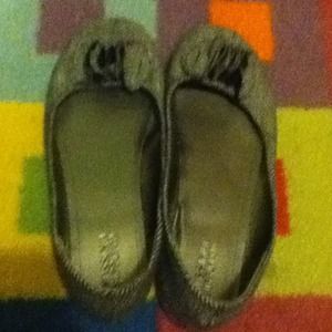 Black and white flats.