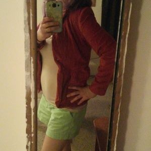 Burnt orange corduroy blazer