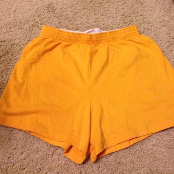 Yellow athletic soffe shorts!