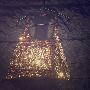 Sequin sparkle top by Guess