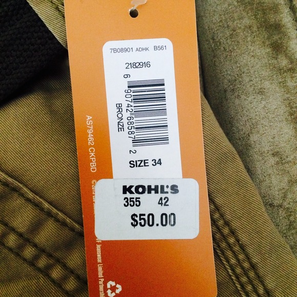 Men's Dungarees Khaki shorts NWT NO TRADES - Picture 2 of 2