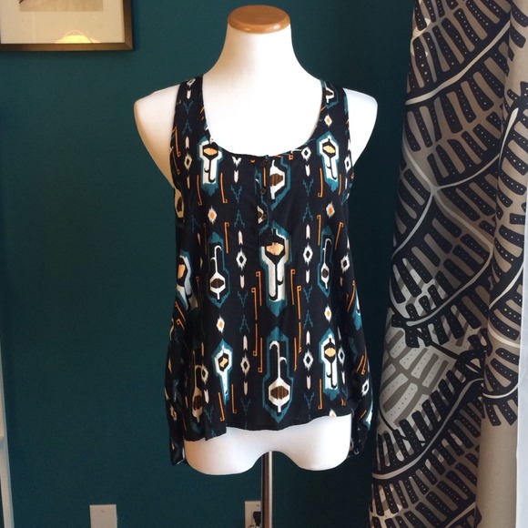 Hi Low Tank in Southwestern Print