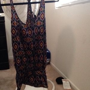 Tribal Print Razor Back Tank