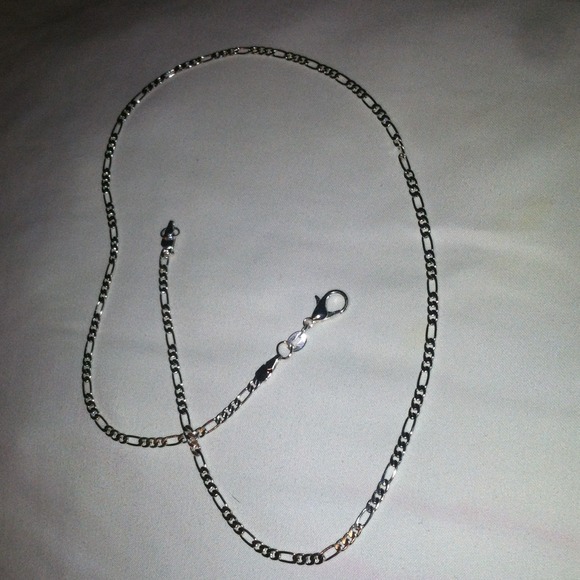 .925 sterling silver fiargo thin chain necklace