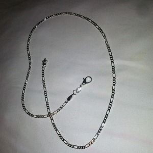 .925 sterling silver fiargo thin chain necklace