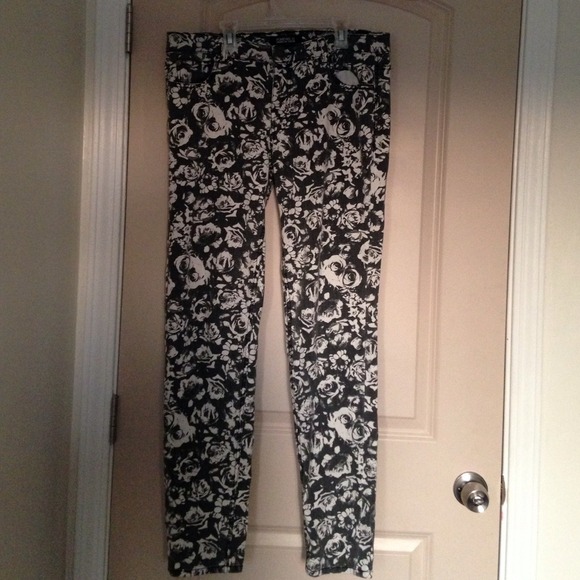 Floral jeans