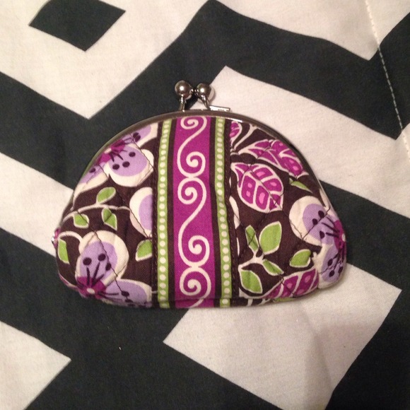 Vera Plum Petals Coin Purse