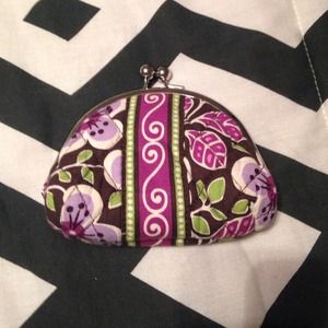 Vera Plum Petals Coin Purse