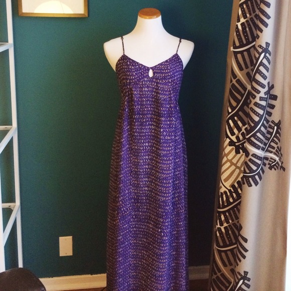 Madewell keyhole detail maxi dress