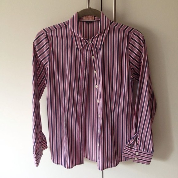 Thomas Pink Women Dress Shirt Classic Stretch