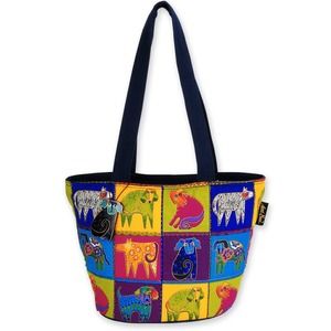 Laurel Burch Mythical Dogs Quilted Medium Tote