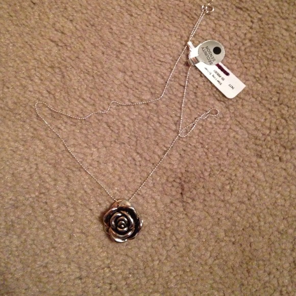 Rose Sterling Silver Necklace