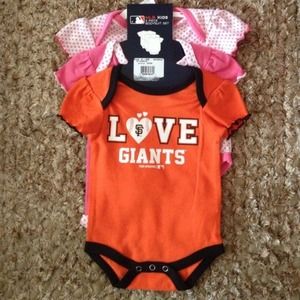NWT San Francisco Giants Infant 3-pack, 0-3mos
