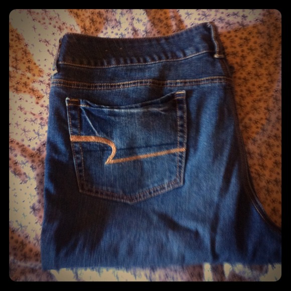Medium wash flare jeans