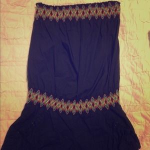 Cute black strapless romper