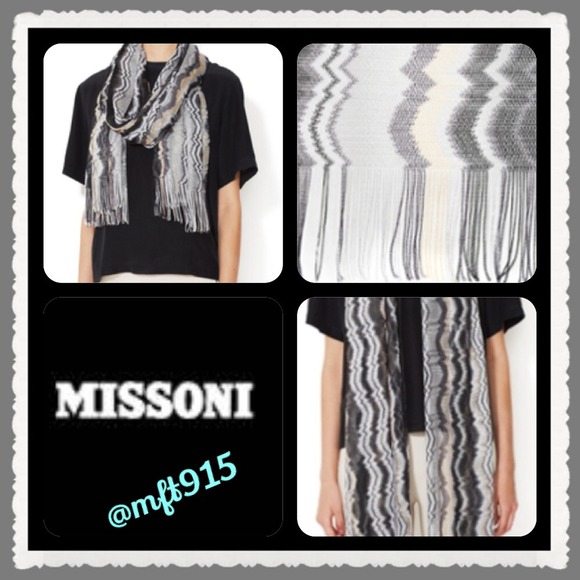 💯Authentic Missoni NWT Scarf "vertical wave"
