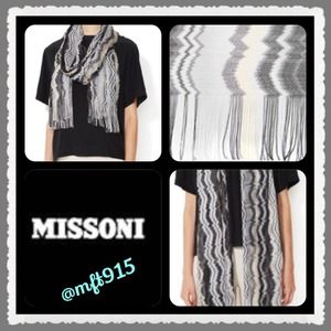 💯Authentic Missoni NWT Scarf "vertical wave"