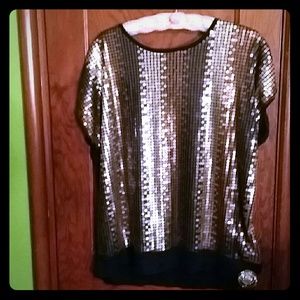 Alfred Funner Sequins Top
