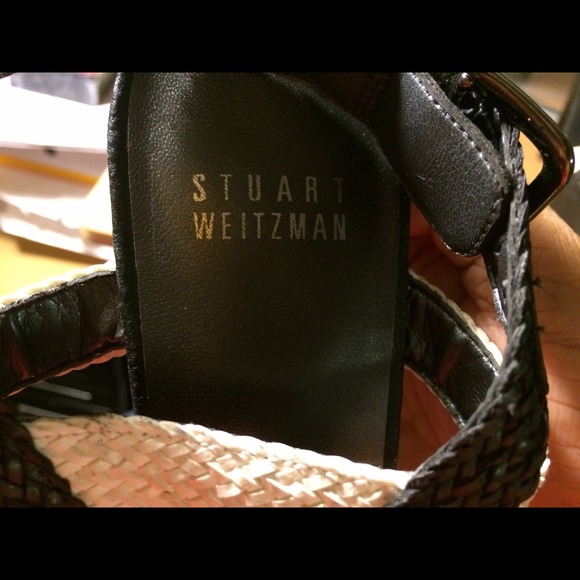 Stuart Weitzman platform heels black & white. - Picture 3 of 4