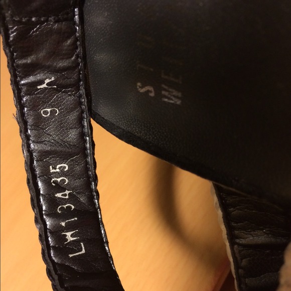 Stuart Weitzman platform heels black & white. - Picture 4 of 4