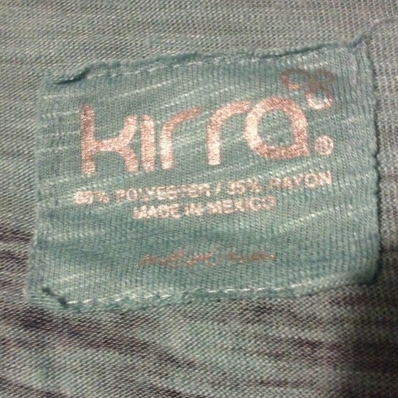 Grey and green striped t shirt - Picture 2 of 3