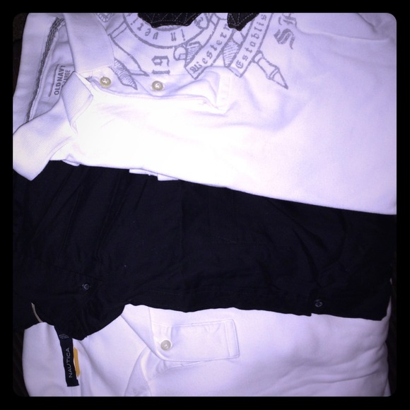 3 shirts [Old Navy, Nautica, basic addition]