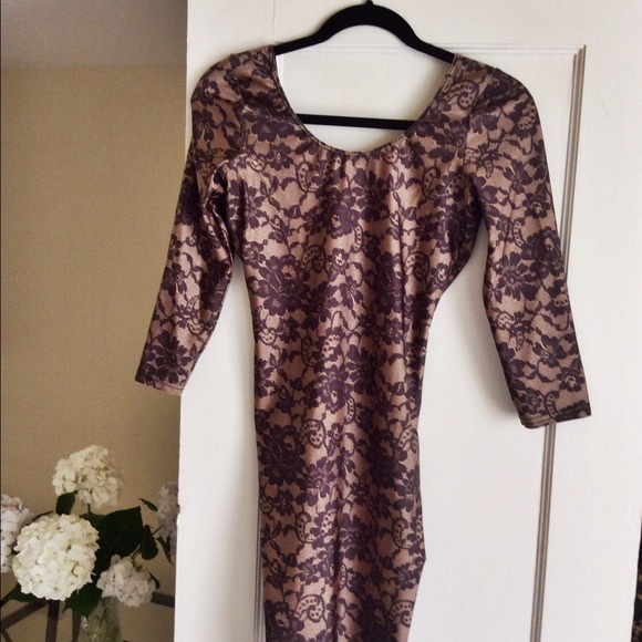 American Apparel | Lace Print Nylon Dress