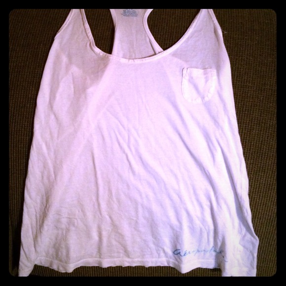 White racerback tank