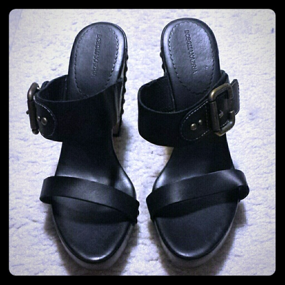 Size 10 BCBG black cute summer heels