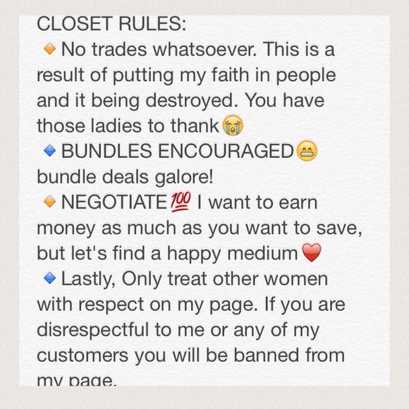 CLOSET RULES!!/ CHECK OUT "BARGAIN IT OFF "