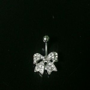 Bow navel ring