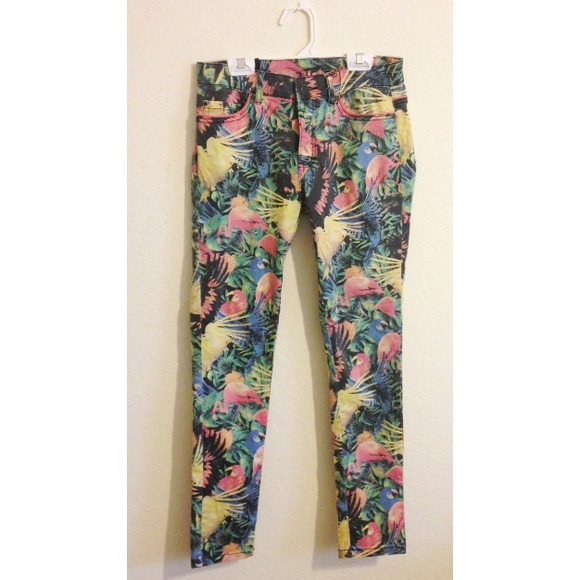 Nasty Gal's "Run Down" Tropical Printed Denim