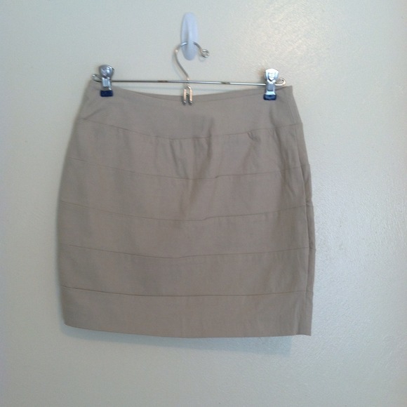 A.BYER taupe bodycon skirt size M