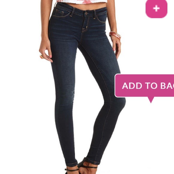 Dark washed skinny Demim