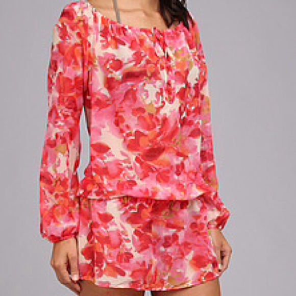 ✋YVONNE✋Athena Coral Sheer Tunic💛 - Picture 2 of 4