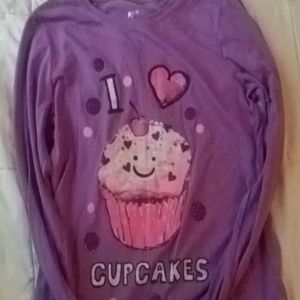 This is a purple long sleeved shirt