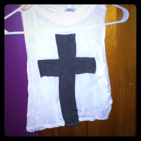 Cross crop top