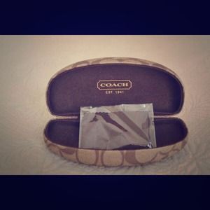Coach Glasses Case and Cleaning Cloth