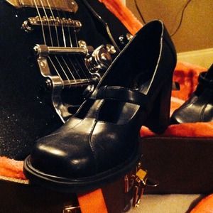 I ❤️ You MARY JANES with a Chunky Squared Heel