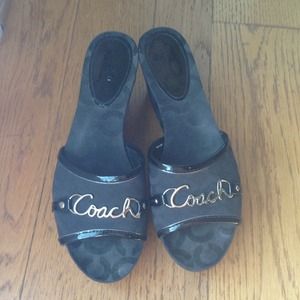 Authentic Coach wedges/heels
