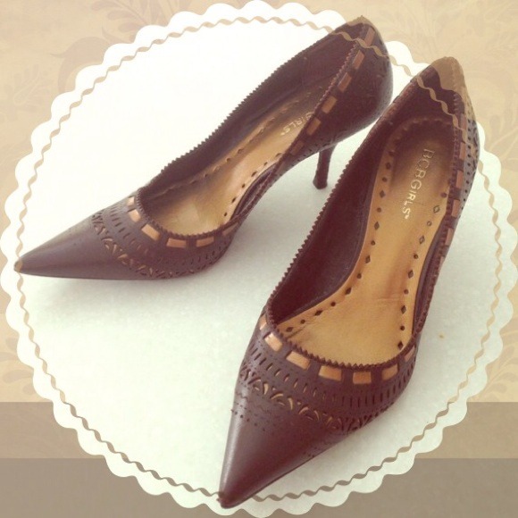 Brown/gold BCBG Heels - size 7