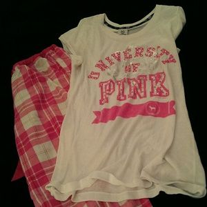 VS university of pink shirt!