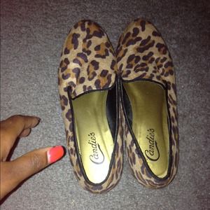 Animal print flats