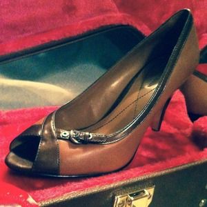 ⚡️SEXY ANNE KLEINE Open Toe Pumps Neutral Color