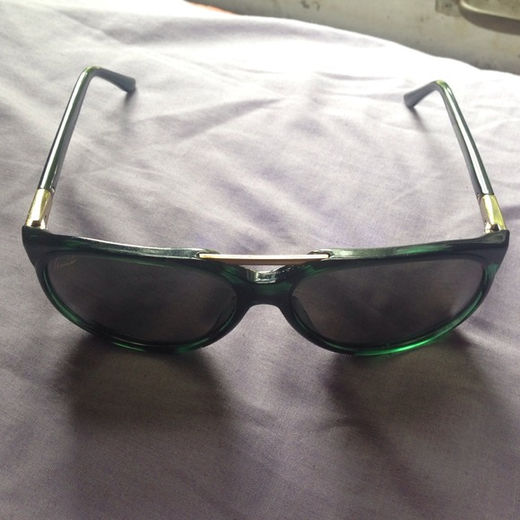 Pre-owned Havana green Gucci sunglasses