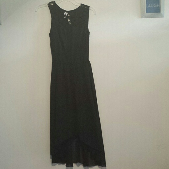 Long flirty high low  dress