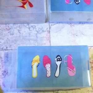 Plastic shoe box