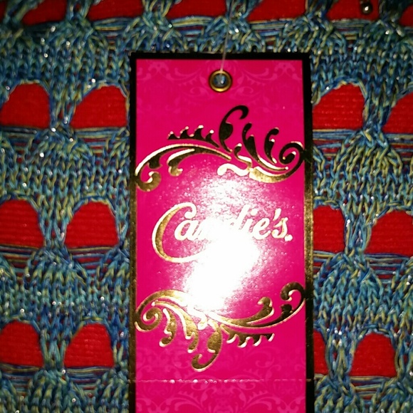 Blue Loose Knit Sweater Top - Picture 3 of 3